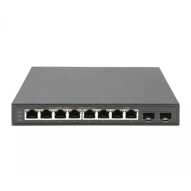 Haldamatu lüliti Digitus 8 pordiga Gigabit + 2 Gigabit SFP