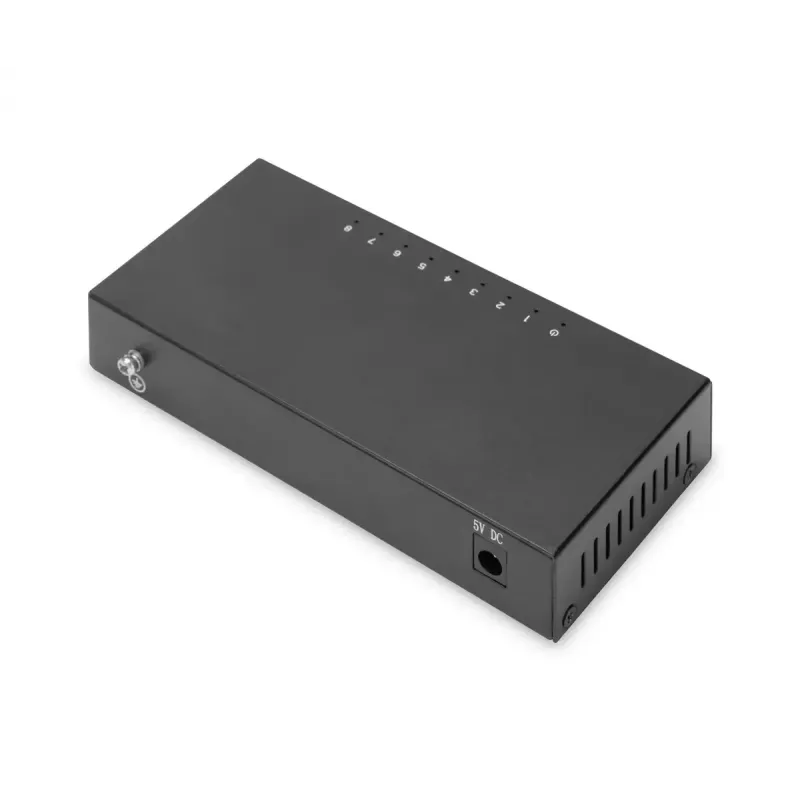 Haldamatu lüliti Digitus 8-port 10/100 Mbps Fast Ethernet metallkorpusega