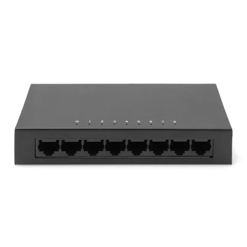 Haldamatu lüliti Digitus 8-port 10/100 Mbps Fast Ethernet metallkorpusega