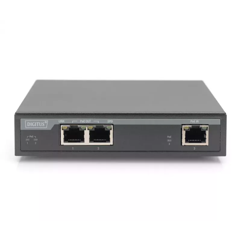 2 pordiga Gigabit 4PPoE pikendaja Digitus DN-95127-1