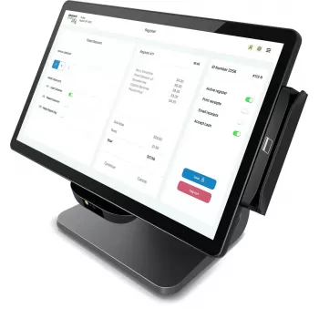 POS-monitor Elo Touch Solutions E849902 15.6 tolli (39,6 cm) LED 1920×1080, 8 GB RAM, 128 GB SSD, Intel 3,6 GHz, must