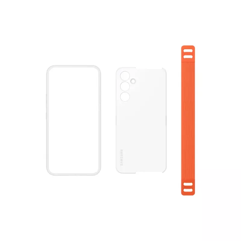 Samsung EF-XA546 mobiiltelefoni ümbris 16.3 cm (6.4 tolli) ümbris Oranž, Valge