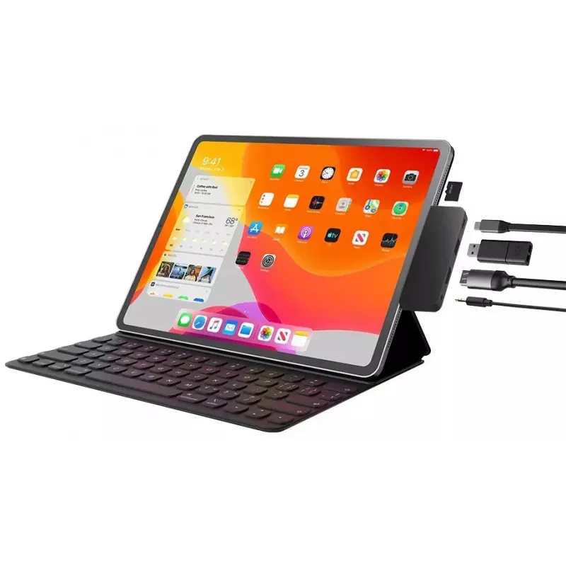 Sülearvuti dokk EXSYS EX-1222HM USB 3.2 Gen 1 Type-C Antratsiit