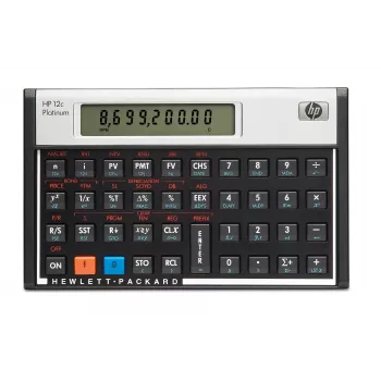 HP 12c kalkulaator Lauaarvuti Finants Alumiinium, Must