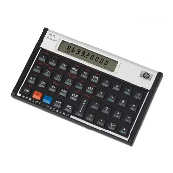HP 12c kalkulaator Lauaarvuti Finants Alumiinium, Must