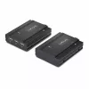 StarTech.com DisplayPort KVM-pikendaja üle fiiberoptika, 4K 60Hz, konsoolipikenduskomplekt, kuni 984 jalga/300 m (mitmerežiimiline) eelpaigaldatud SFP+ moodulitega, 3x USB HID