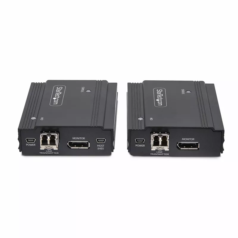 StarTech.com DisplayPort KVM-pikendaja üle fiiberoptika, 4K 60Hz, konsoolipikenduskomplekt, kuni 984 jalga/300 m (mitmerežiimiline) eelpaigaldatud SFP+ moodulitega, 3x USB HID