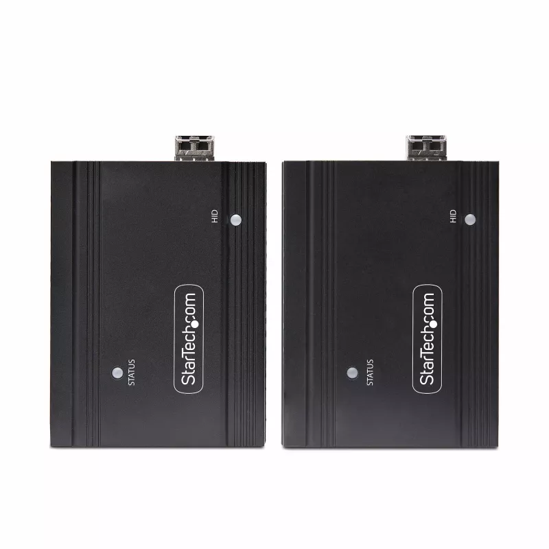 StarTech.com DisplayPort KVM-pikendaja üle fiiberoptika, 4K 60Hz, konsoolipikenduskomplekt, kuni 984 jalga/300 m (mitmerežiimiline) eelpaigaldatud SFP+ moodulitega, 3x USB HID