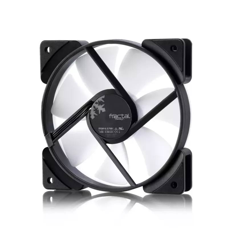 Ventilaator Fractal Design Prisma AL-12 12 cm must valge