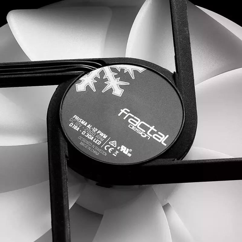 Ventilaator Fractal Design Prisma AL-12 12 cm must valge