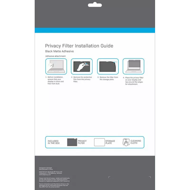 eSTUFF GLBW13305213 privaatsusfilter 34,3 cm (13,5 tolli) sülearvutile, raamita