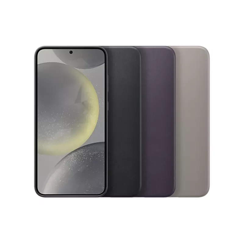 Vegan Leather ümbris Samsung Galaxy S24+ Taupe Monokromaatne