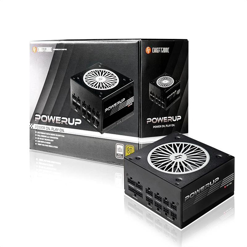 Chieftec PowerUp Chieftronic toiteplokk 550 W 20+4 pin ATX ATX Must