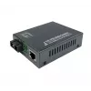 LevelOne RJ45–SC gigabitine meediakonverter, PoE PSE, ühemoodiline kiud, 20 km