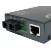 LevelOne RJ45–SC gigabitine meediakonverter, PoE PSE, ühemoodiline kiud, 20 km