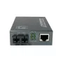 LevelOne RJ45–SC gigabitine meediakonverter, PoE PSE, ühemoodiline kiud, 20 km