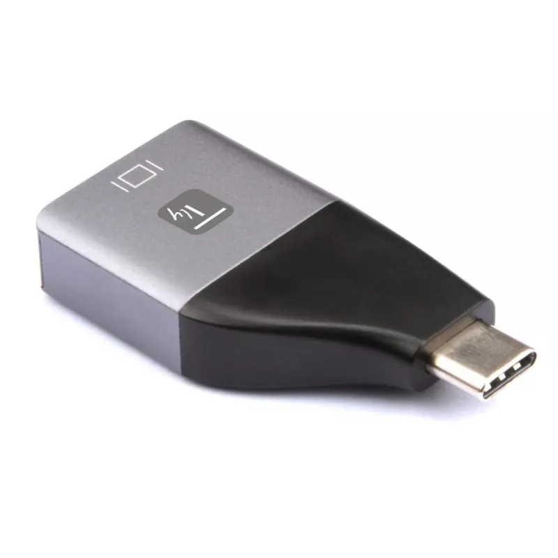 Techly IADAP USBC-DP4K USB graafikaadapter 3840 x 2160 pikslit Must, Hõbedane