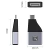Techly IADAP USBC-DP4K USB graafikaadapter 3840 x 2160 pikslit Must, Hõbedane