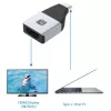 Techly IADAP USBC-HDMI4K USB graafikaadapter 4096 x 2160 pikslit Must, Hõbedane