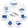ACT hall 0,5 m U/UTP CAT6 patch-kaabel RJ45-pistikutega