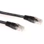 ACT must 2-meetrine U/UTP CAT6 ühenduskaabel RJ45-pistikmikega