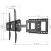 Techly ICA-PLB 148L TV-kinnitus/statiiv 165,1 cm (65 tolli) Must