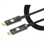 Techly ICOC-U3C-HY-010 USB-kaabel 10 m USB-C Must