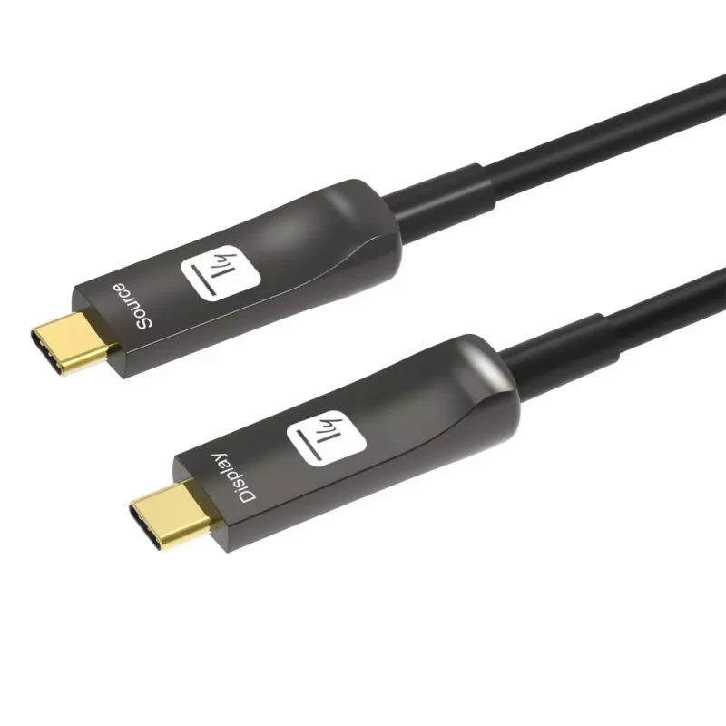 Techly ICOC-U3C-HY-010 USB-kaabel 10 m USB-C Must