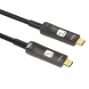 Techly ICOC-U3C-HY-010 USB-kaabel 10 m USB-C Must