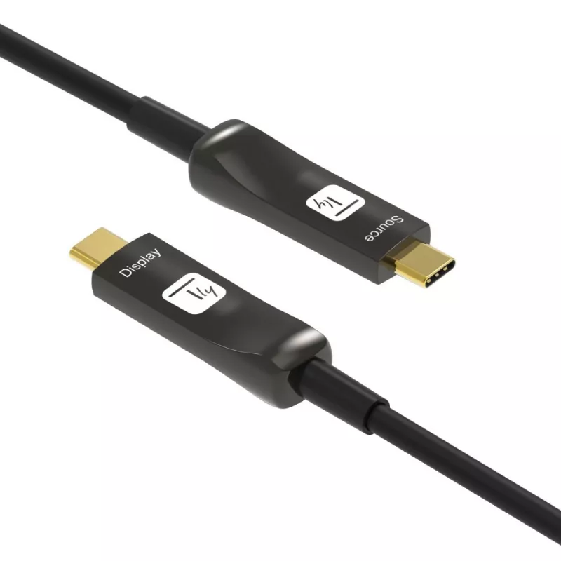 Techly ICOC-U3C-HY-010 USB-kaabel 10 m USB-C Must