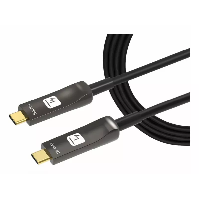 Techly ICOC-U3C-HY-020 USB-kaabel 20 m USB C Must