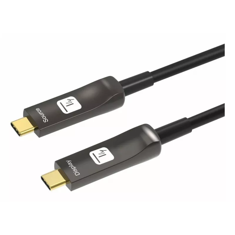 Techly ICOC-U3C-HY-020 USB-kaabel 20 m USB C Must