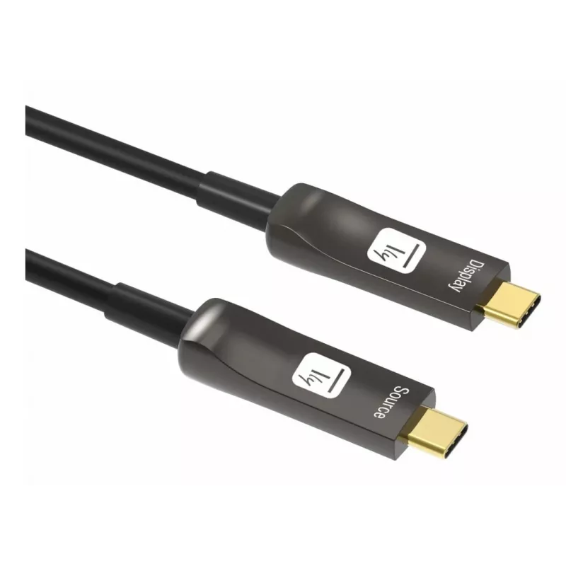 Techly ICOC-U3C-HY-020 USB-kaabel 20 m USB C Must