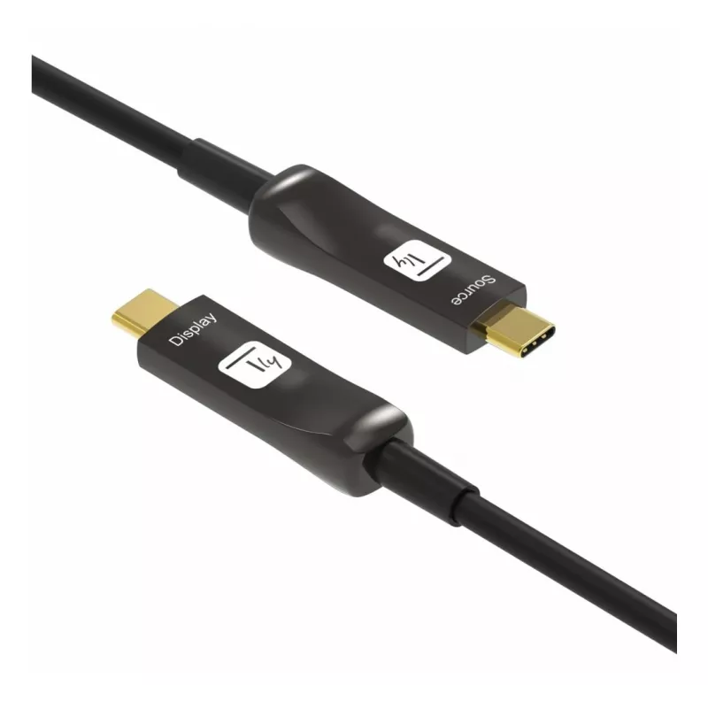 Techly ICOC-U3C-HY-020 USB-kaabel 20 m USB C Must