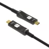 Techly ICOC-U3C-HY-030 USB-kaabel 30 m USB C Must