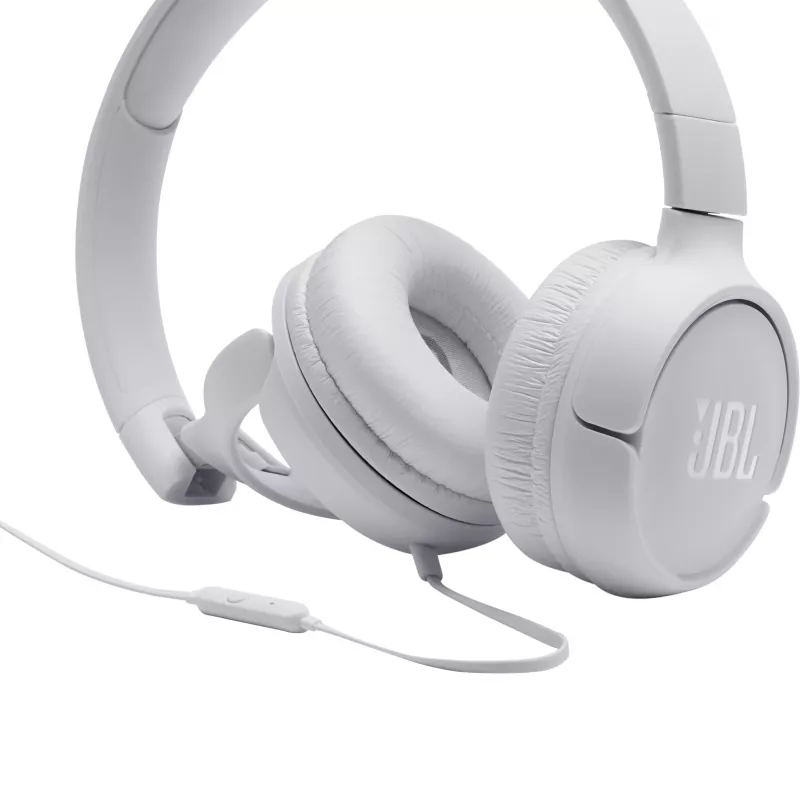 JBL Tune 500 VALGE, juhtmega, 20 - 20000 Hz, muusika, 148 g, kõrvaklapid, valge
