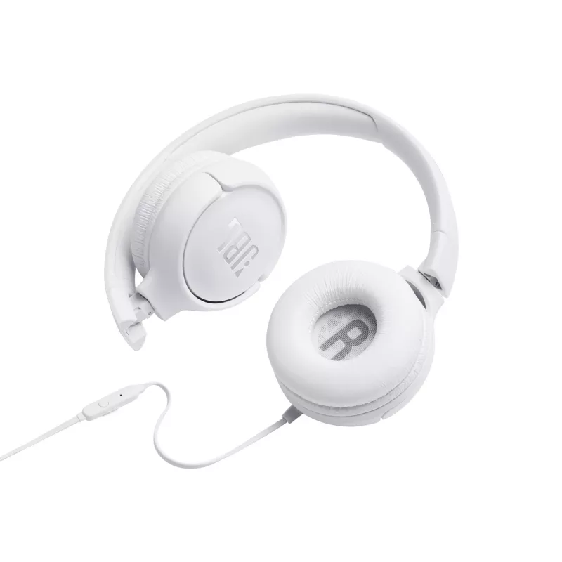 JBL Tune 500 VALGE, juhtmega, 20 - 20000 Hz, muusika, 148 g, kõrvaklapid, valge