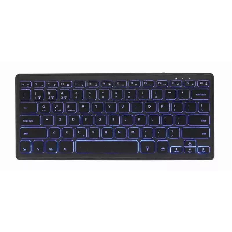 Klaviatuur Gembird KB-BTRGB-01-DE universaalne Bluetooth QWERTZ saksa must