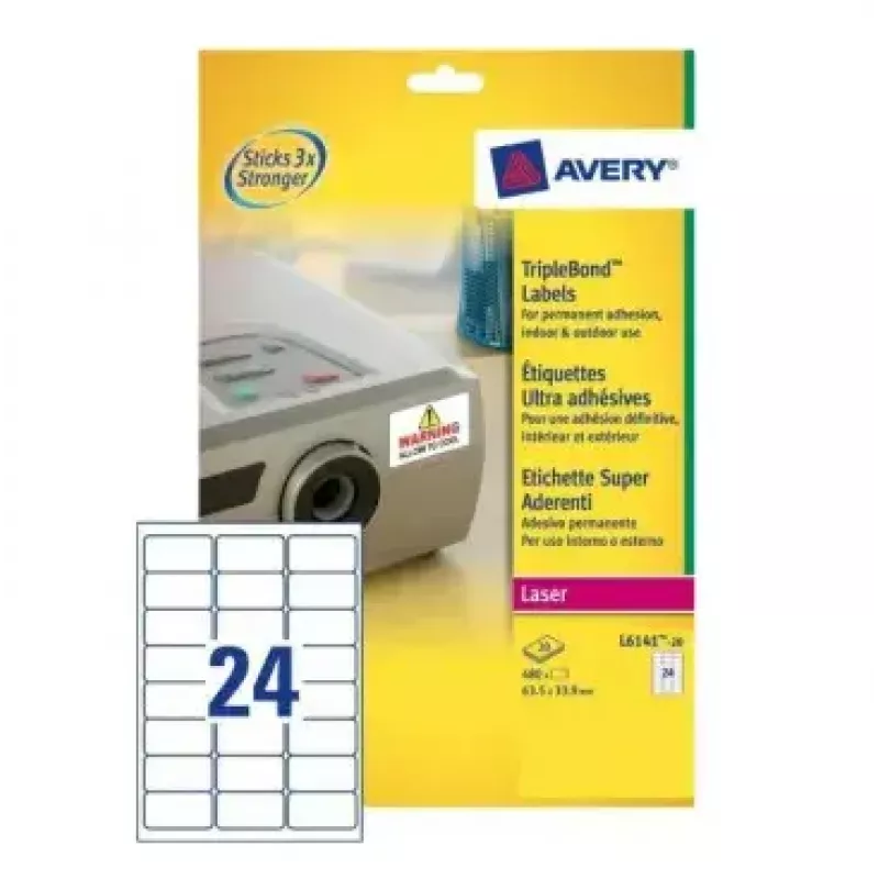 Isekleepuv printerisilt Avery L6141-20