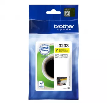 Kassett Brother LC-3233Y Kollane 1500 lehekülge DCP-J1100DW/MFC-J1300DW