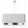 Microconnect LIGHT-HUB4 liidesejaotur Lightning 480 Mbit/s Hõbedane