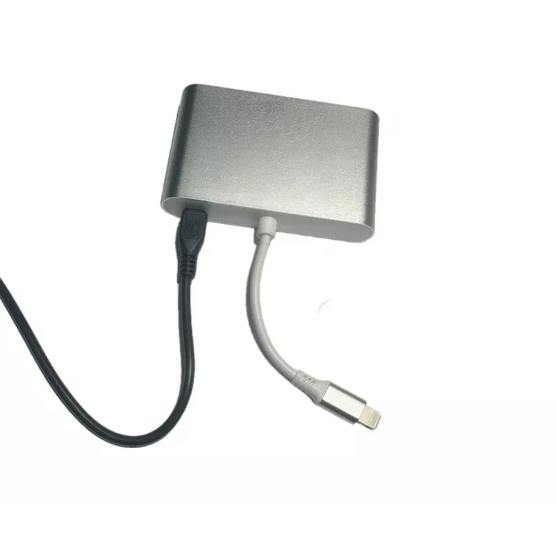 Microconnect LIGHT-HUB4 liidesejaotur Lightning 480 Mbit/s Hõbedane
