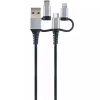 USB-kaabel Schwaiger LKU 100 1,5 m USB 2.0 A Micro-USB B Must Hõbedane
