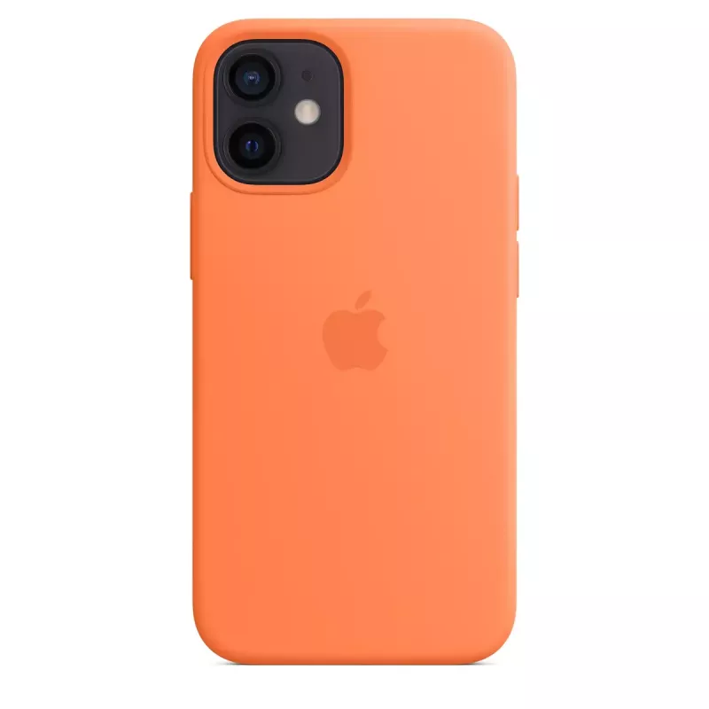 Cover Apple iPhone 12 mini Silicone Case with MagSafe Kumquat