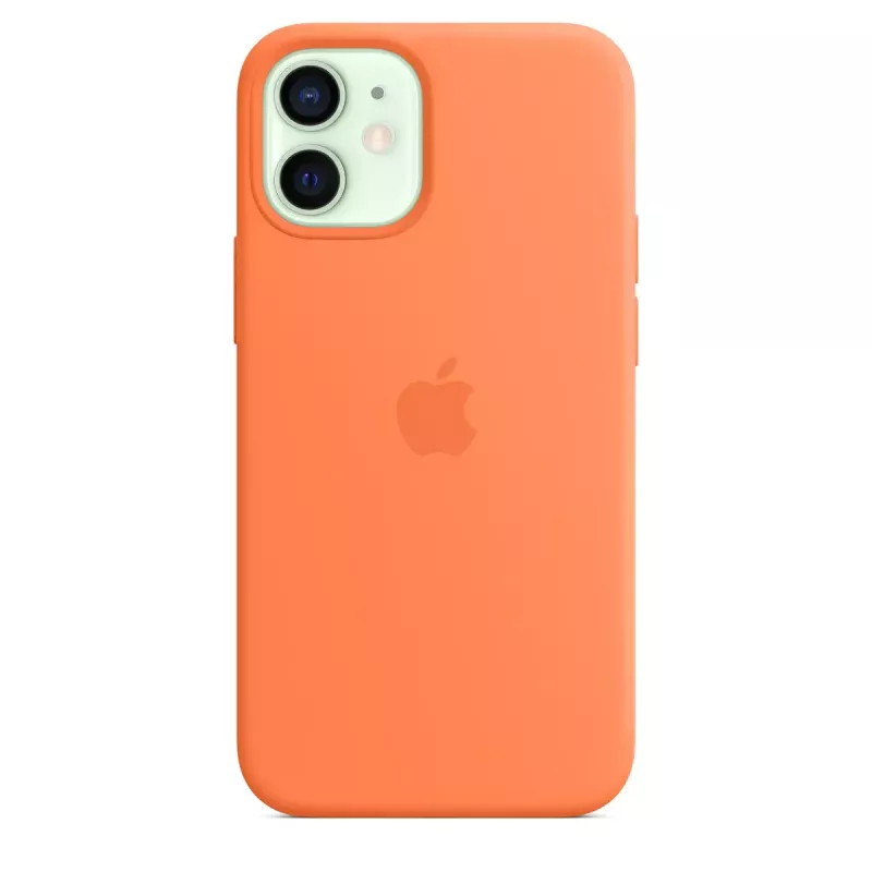 Cover Apple iPhone 12 mini Silicone Case with MagSafe Kumquat