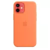 Cover Apple iPhone 12 mini Silicone Case with MagSafe Kumquat