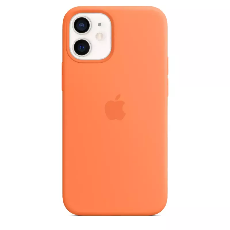 Cover Apple iPhone 12 mini Silicone Case with MagSafe Kumquat