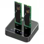 CoreParts MS-CLONER-SATA salvestusseadmete ühendusdokk USB 3.2 Gen 2 (3.1 Gen 2) USB-C Must