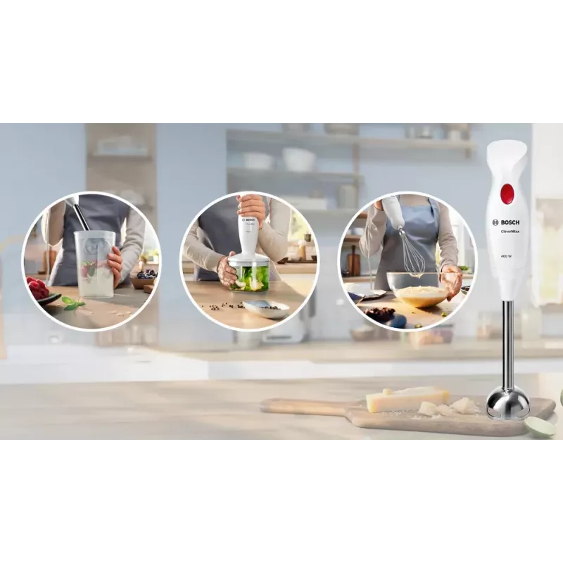 Bosch MSM24500 segisti Püstmikser 400 W Punane, Valge