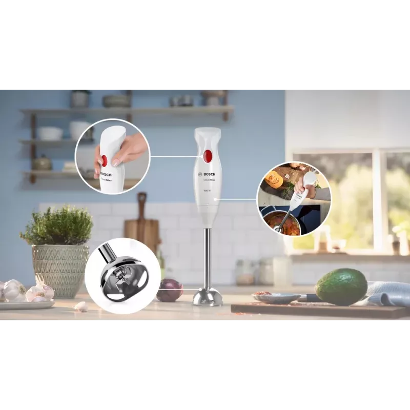 Bosch MSM24500 segisti Püstmikser 400 W Punane, Valge